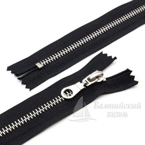 Молния металл неразъемная Т5 18см никель черная Молния металл неразъемная Т5 18см никель черная