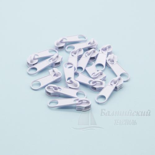 Бегунок для витой молнии Т5 галантерейный белый БТ Бегунок для витой молнии Т5 галантерейный белый БТ