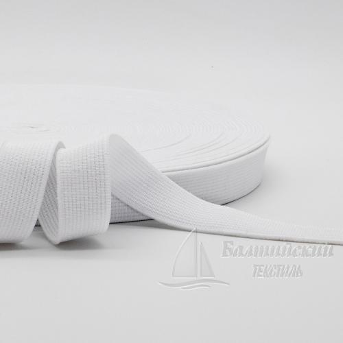 Резинка ткацкая 20мм белая Резинка ткацкая 20мм белая