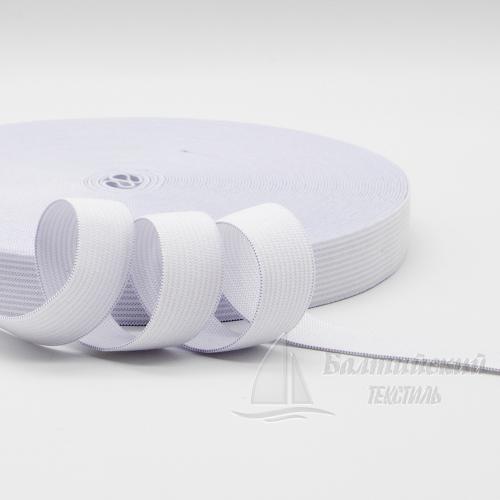 Резинка вязаная 20мм белая