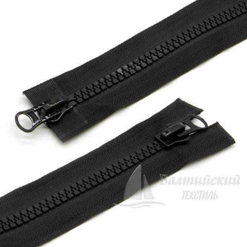 Молния трактор разъемная Т8 75см 2 замка черная усиленная груша (ЭКОНОМ)