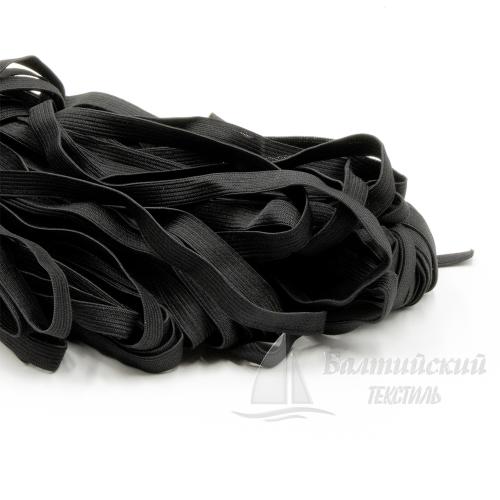 Резинка вязаная 10мм черная БТ