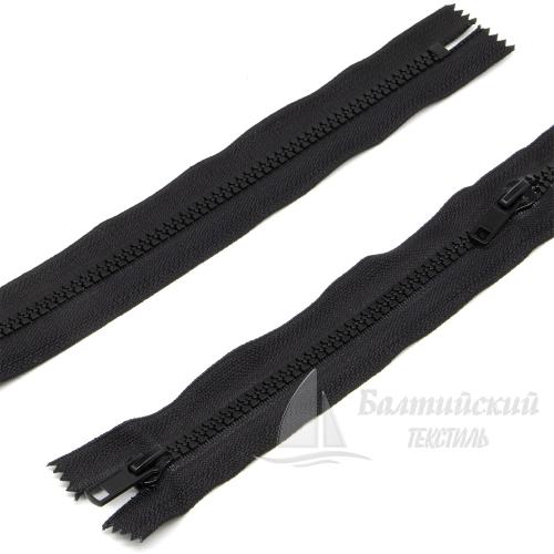 Молния трактор неразъемная Т5 45см 2 замка R-вид черная БТ