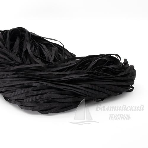 Резинка вязаная 6мм черная