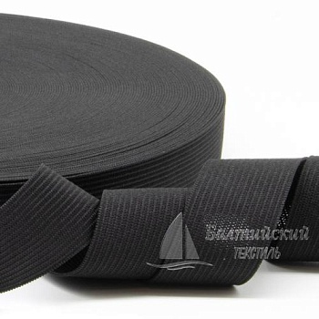 Резинка вязаная 25мм черная РБ. Цена от 6,83 р. в Москве