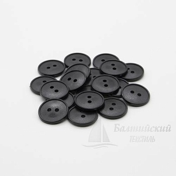 Пуговицы 20мм 2-х пр. черные (полистирол). Цена от 0,39 р. в Москве