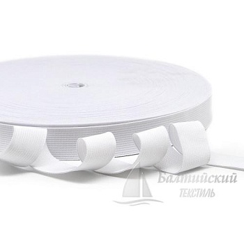 Резинка вязаная 20мм белая БТ. Цена от 4,56 р. в Москве