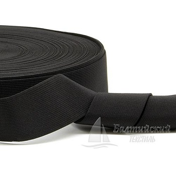 Резинка ткацкая 40мм черная РБ. Цена от 18,41 р. в Москве