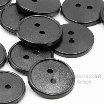 Пуговицы 17мм 2-х пр. черные (полистирол). Цена от 0,33 р. в Москве