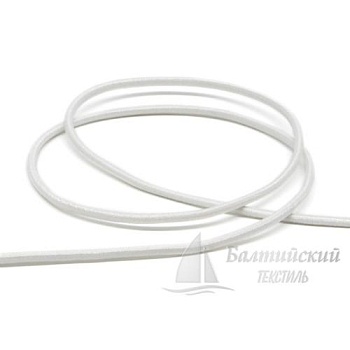 Шнур эластичный шляпный Д3мм белый. Цена от 3,81 р. в Москве