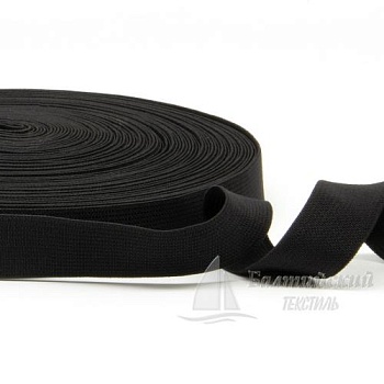 Резинка ткацкая 20мм черная РБ. Цена от 9,91 р. в Москве