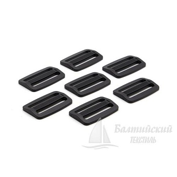 Пряжка 2 щели 40мм черная БТ (POM). Цена от 1,95 р. в Москве