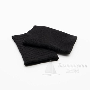 Манжеты трикотажные 10см акрил черный. Цена от 35 р. в Москве