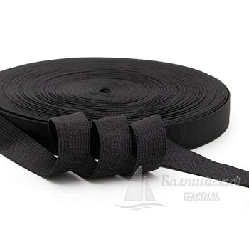 Резинка вязаная 20мм черная. Цена от 4,50 р. в Москве
