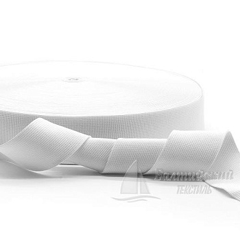 Резинка ткацкая 40мм белая РБ. Цена от 18,17 р. в Москве