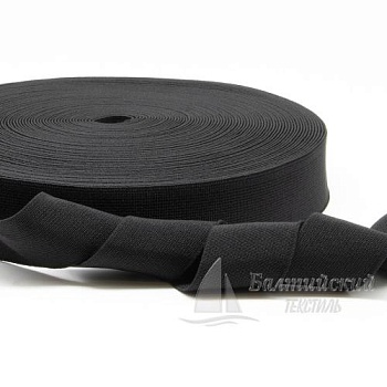 Резинка ткацкая 35мм черная. Цена от 18,63 р. в Москве