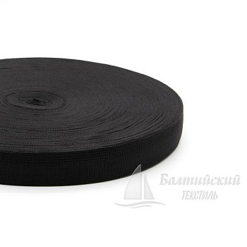 Тесьма окантовочная 24мм 2,6г черная (уп.100м). Цена от 1,51 р. в Москве