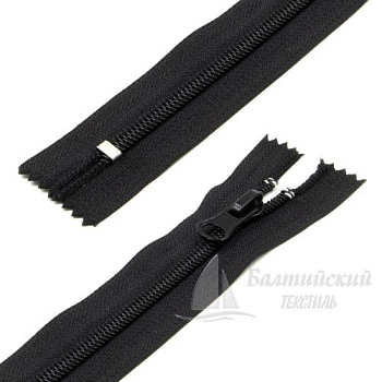 Молния витая неразъемная Т5 14см черный 