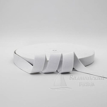 Резинка ткацкая 25мм белая РБ. Цена от 11,84 р. в Москве