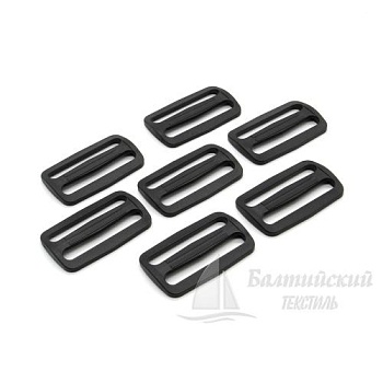 Пряжка 2 щели 50мм черная БТ (POM). Цена от 3,29 р. в Москве