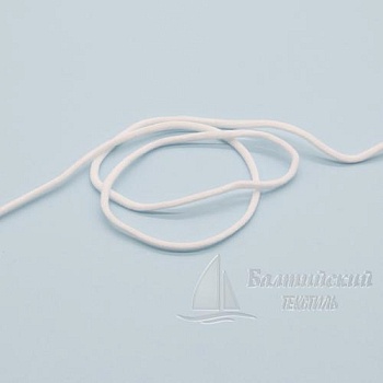 Шнур эластичный для масок Д2,6мм белый БТ. Цена от 2,79 р. в Москве