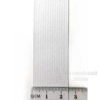 Резинка вязаная 25мм белая. Цена от 7,17 р. в Москве