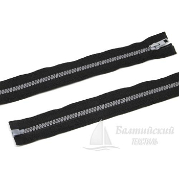 Молния трактор разъемная Т5 75см черный звено серый  БТ. Цена от 24,07 р. в Москве