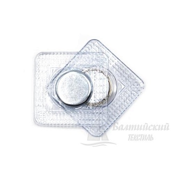 Кнопка магнитная потайная 17мм никель Кнопка магнитная потайная 17мм никель