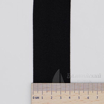 Резинка ткацкая 40мм черная РБ. Цена от 18,72 р. в Москве