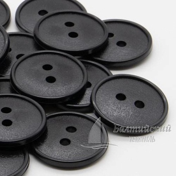 Пуговицы 20мм 2-х пр. черные (полистирол). Цена от 0,39 р. в Москве