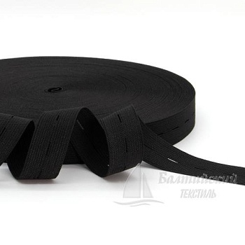 Резинка перфорированная 20мм черный БТ. Цена от 9,98 р. в Москве Резинка перфорированная 20мм черный БТ. Цена от 9,98 р. в Москве