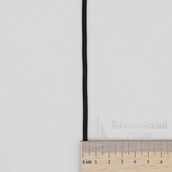 Шнур эластичный шляпный Д3мм черный БТ. Цена от 4,36 р. в Москве