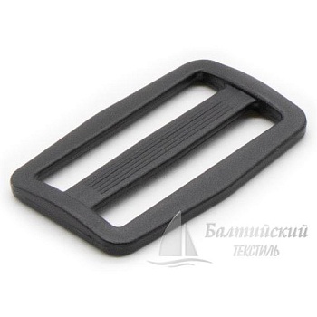Пряжка 2 щели 40мм черная. Цена от 0,73 р. в Москве