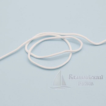 Шнур эластичный для масок Д2,8мм белый БТ. Цена от 1,83 р. в Москве