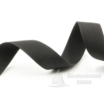 Лента репсовая полипропиленовая 25мм 12,5г черная. Цена от 2,30 р. в Москве