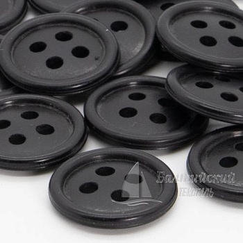 Пуговицы 17мм 4-х пр. черные (аминопласт). Цена от 1,25 р. в Москве