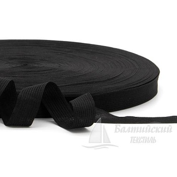 Тесьма окантовочная 16мм черная (уп.100м). Цена от 0,89 р. в Москве