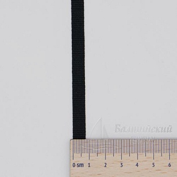 Тесьма вешалочная 7мм (4007) черная. Цена от 3,96 р. в Москве