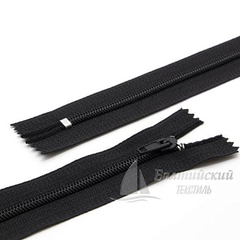 Молния витая неразъемная Т4 16см черная БТ (брючная). Цена от 5,92 р. в Москве