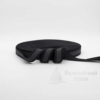 Резинка тканая 25мм с латексом черная. Цена от 23,37 р. в Москве
