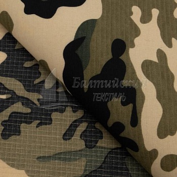 Ткань Армитек-190 рип-стоп КМФ. Цена от 107.00 в Москве
